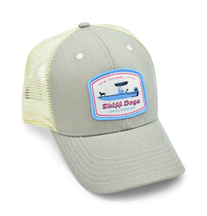 
                  
                    Load image into Gallery viewer, Skiff Dogs Logo: Trucker Cap - Cattail
                  
                