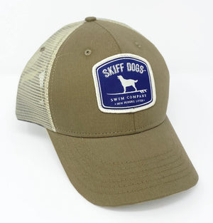 
                  
                    Load image into Gallery viewer, Hang Ten Hound: Badged Trucker Cap - Driftwood
                  
                