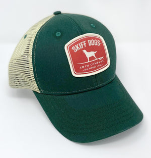 
                  
                    Load image into Gallery viewer, Hang Ten Hound: Badged Trucker Cap - Spruce
                  
                