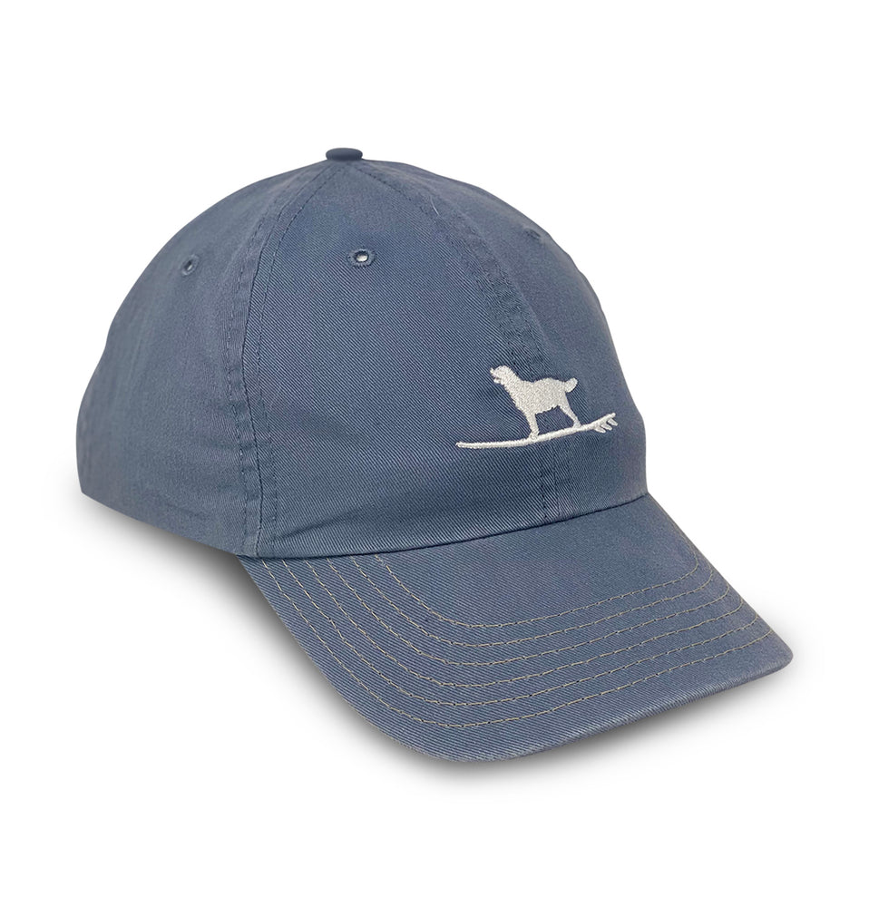 Hang Ten Hound: Embroidered Twill Cap - Shoal Blue