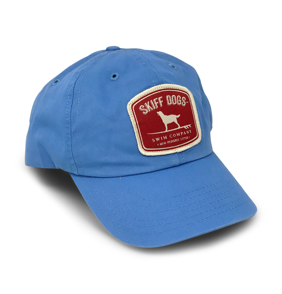 Hang Ten Hound: Badged Twill Cap - Carolina