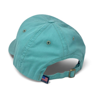 
                  
                    Load image into Gallery viewer, Skiff Dogs Logo: Badged Twill Cap - Gulf Aqua
                  
                