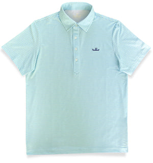 
                  
                    Load image into Gallery viewer, Skiff Dogs: Slack Tide Polo - Mint/Light Blue
                  
                