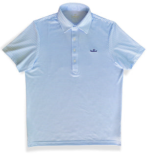 
                  
                    Load image into Gallery viewer, Skiff Dogs: Slack Tide Polo - Light Blue/White
                  
                