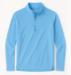 
                  
                    Load image into Gallery viewer, Skiff Dogs: Ocean Flex Quarter Zip - Tidal Blue
                  
                