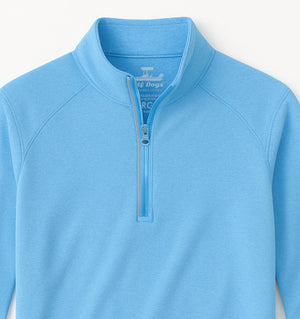 
                  
                    Load image into Gallery viewer, Skiff Dogs: Ocean Flex Quarter Zip - Tidal Blue
                  
                