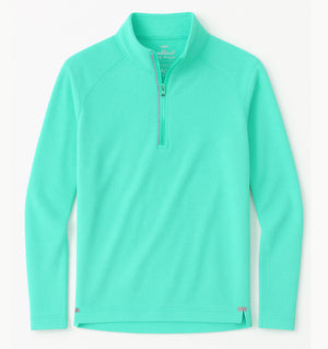 
                  
                    Load image into Gallery viewer, Skiff Dogs: Ocean Flex Quarter Zip - Fairway Green
                  
                
