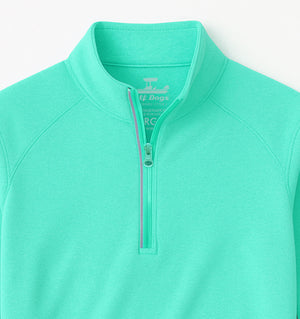 
                  
                    Load image into Gallery viewer, Skiff Dogs: Ocean Flex Quarter Zip - Fairway Green
                  
                
