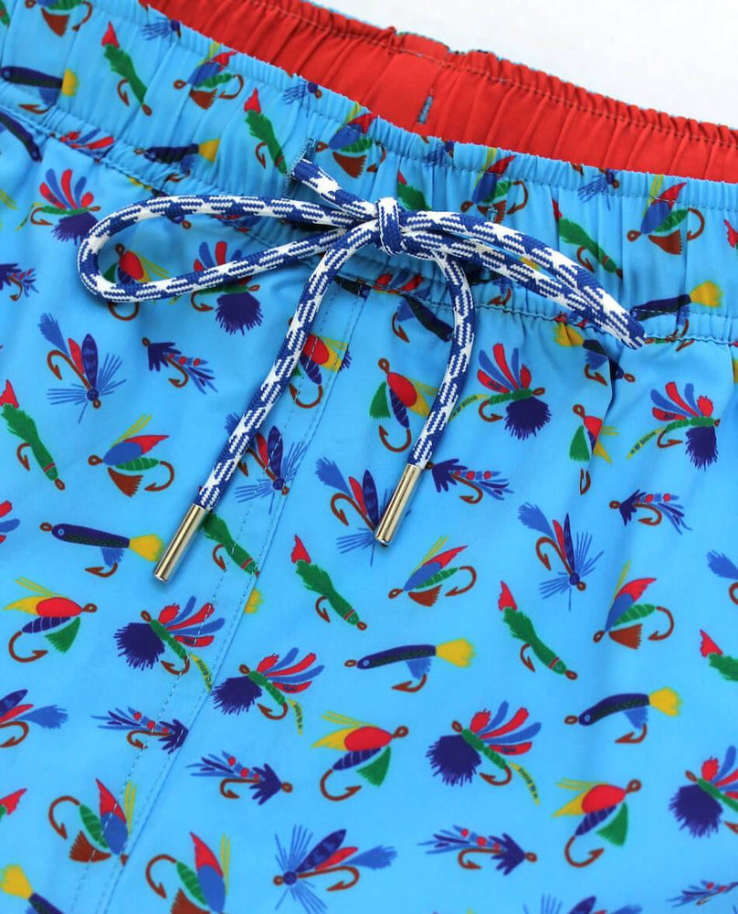 
                  
                    Load image into Gallery viewer, Let It Fly: Swim Trunks - Light Blue
                  
                