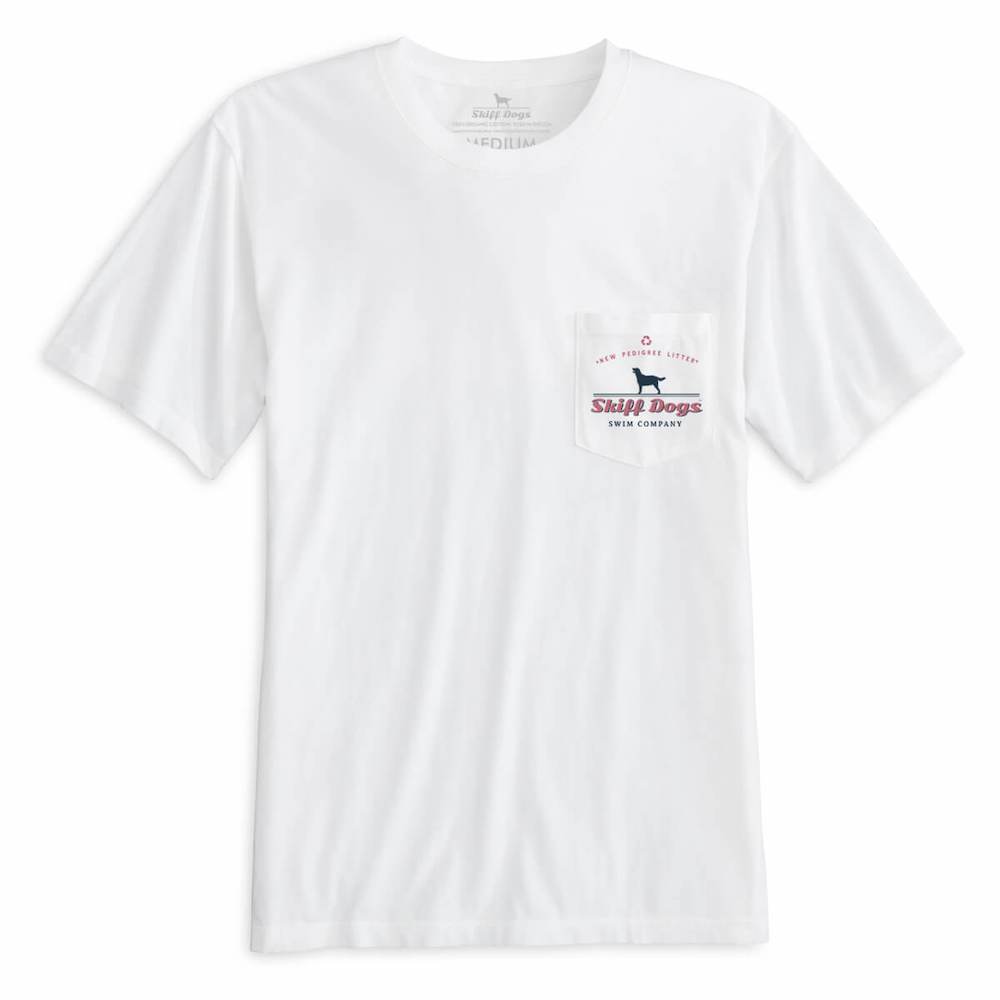 
                  
                    Load image into Gallery viewer, Skiff Dogs: Short Sleeve T-Shirt - White
                  
                