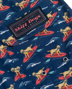 
                  
                    Load image into Gallery viewer, Doggy Paddle: Swim Trunks - Navy
                  
                