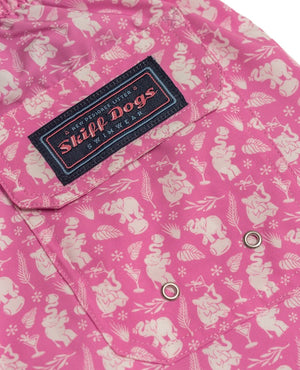 
                  
                    Load image into Gallery viewer, Pink Elephants: Swim Trunks - Pink
                  
                