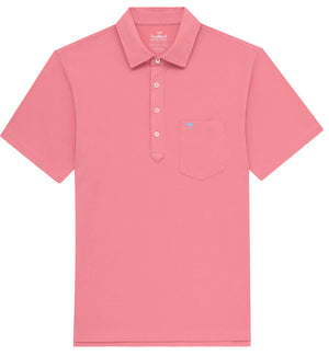 
                  
                    Load image into Gallery viewer, Upcycled Surf Polo: Palmetto Moon - Coral
                  
                