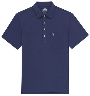 
                  
                    Load image into Gallery viewer, Upcycled Surf Polo: Palmetto Moon - Deep Blue
                  
                