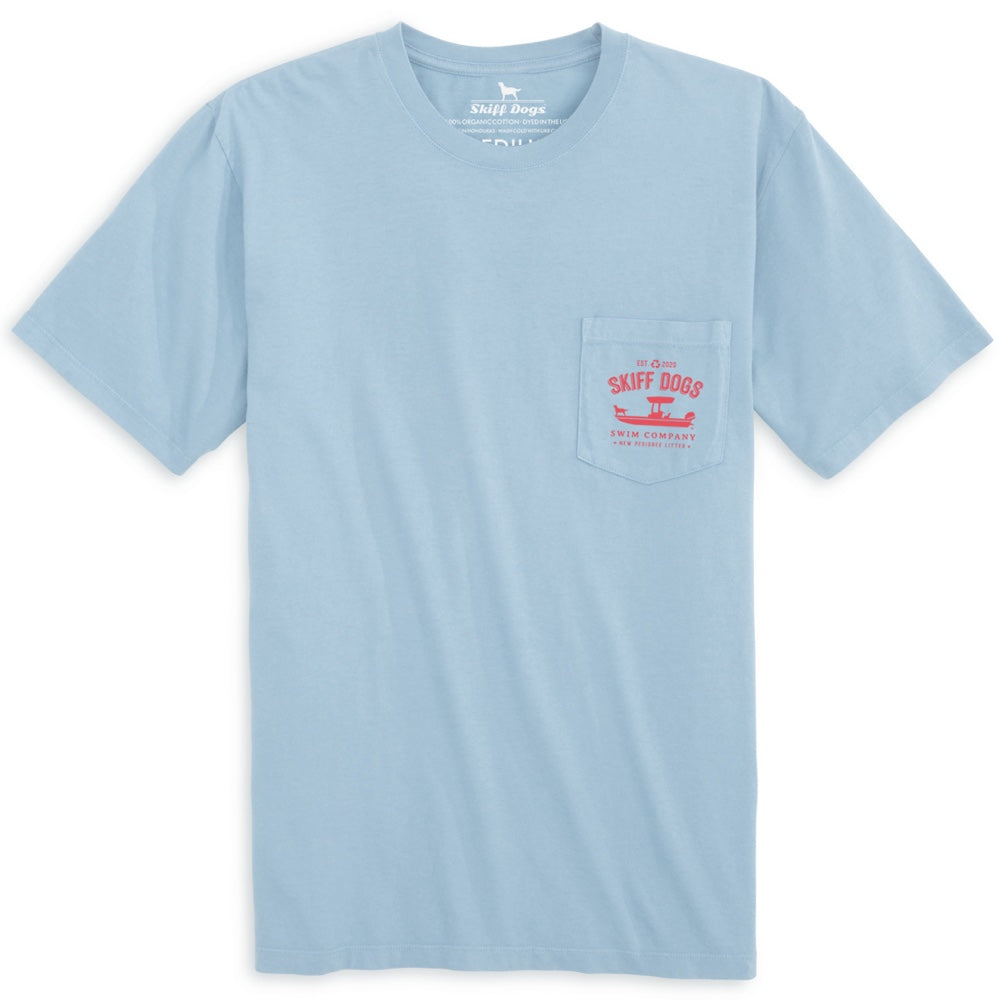 
                  
                    Load image into Gallery viewer, Open Bar Octopus: Pocket Short Sleeve T-Shirt - Chambray
                  
                