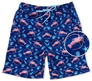 
                  
                    Load image into Gallery viewer, Spiny Lobster Season: Swim Trunks - Deep Blue
                  
                
