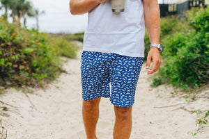 
                  
                    Load image into Gallery viewer, Grand Slam: Swim Trunks - Mid-Blue (XL &amp;amp; XXL)
                  
                